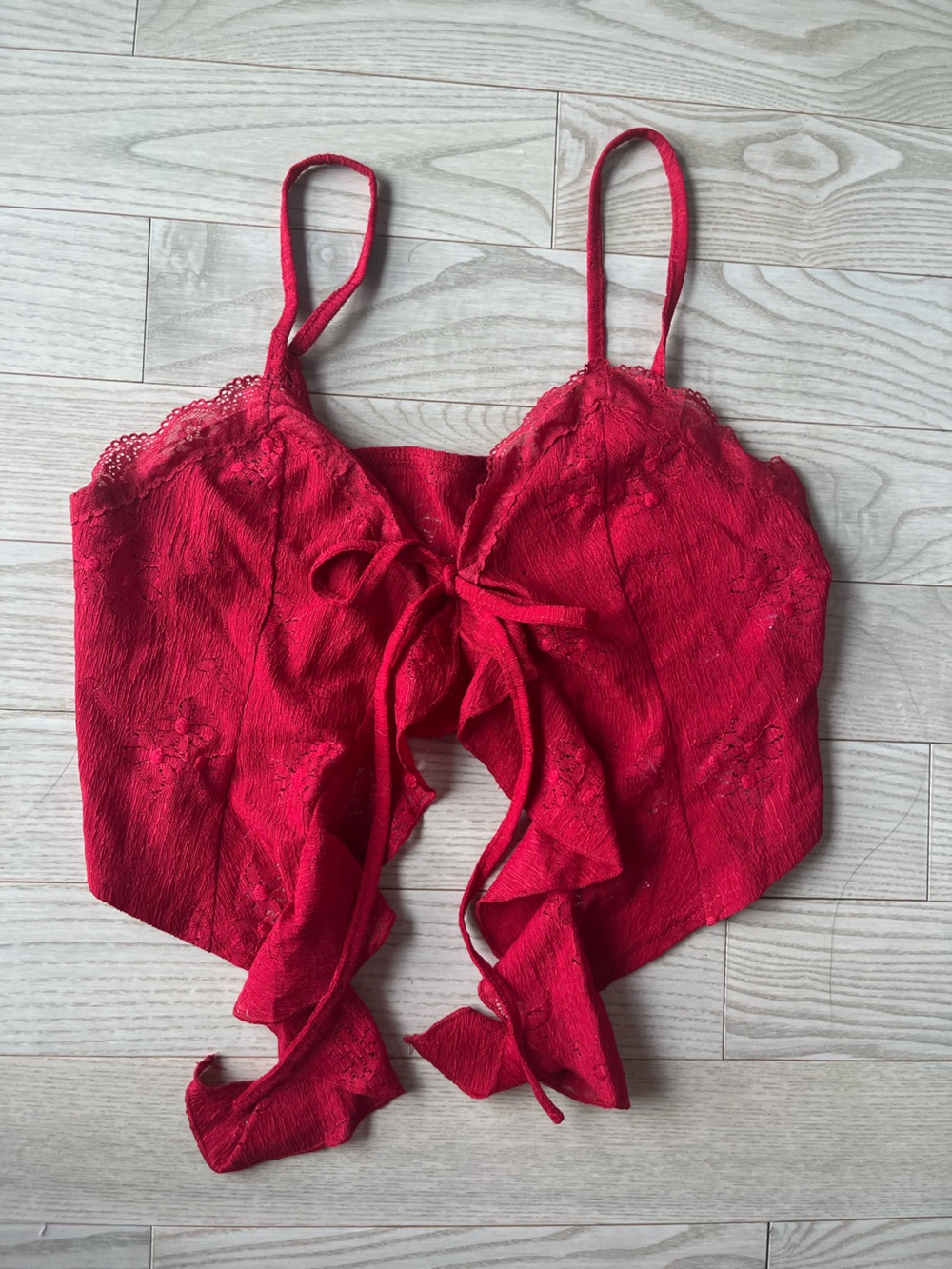 Red Lace Cami